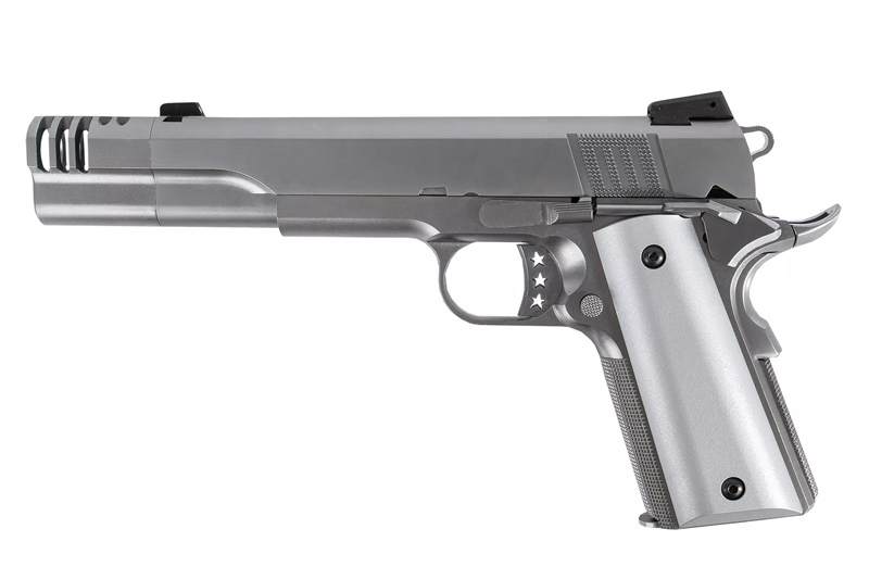 Armorer Works NE3101 M1911 Iconiq Style Carry Comp Silver